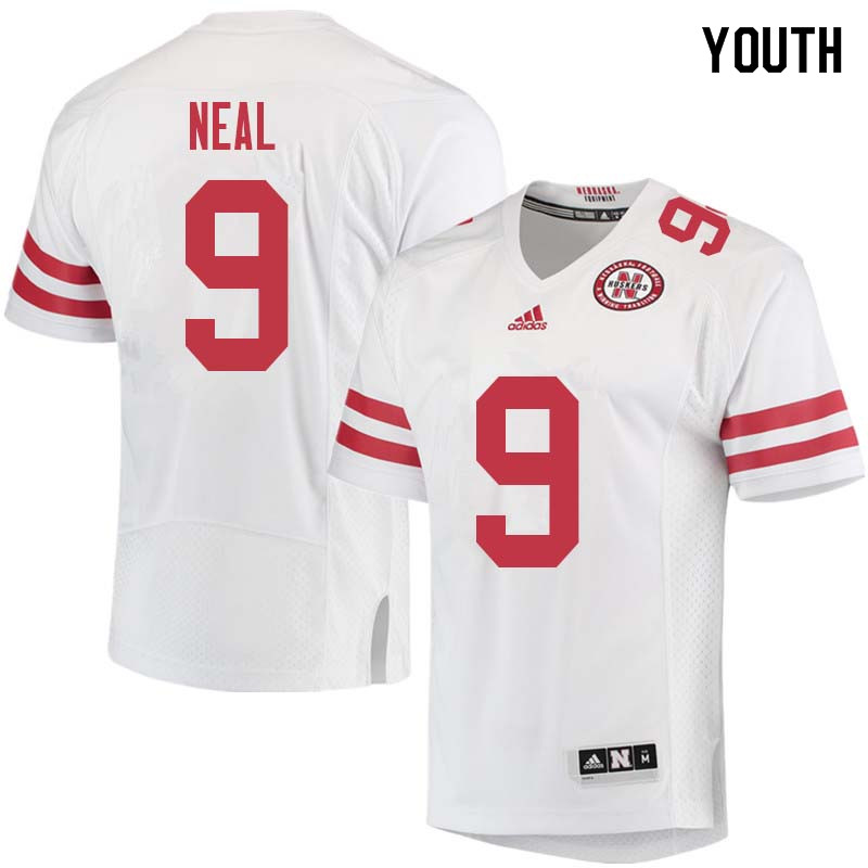 Youth #9 DaiShon Neal Nebraska Cornhuskers College Football Jerseys Sale-White